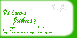 vilmos juhasz business card